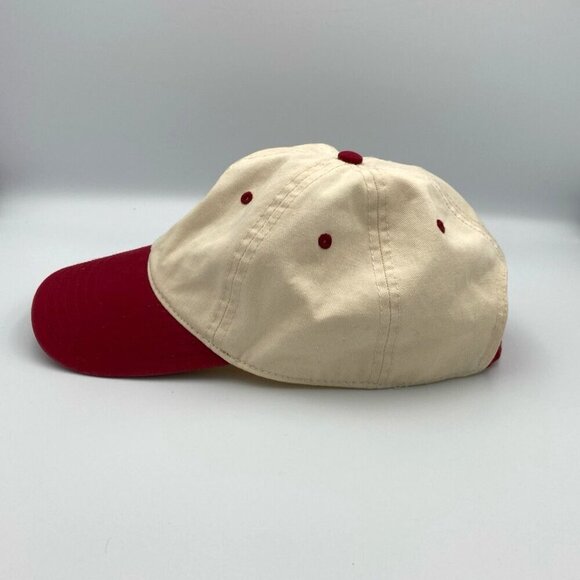 Maruchan Hat Cap Men’s Red Ivory Adjustable Strap Embroidered Mad Engine - Picture 3 of 5